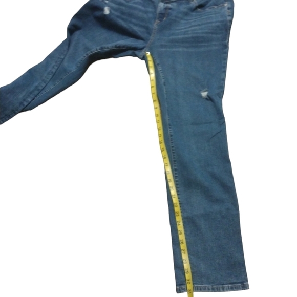 Torrid Blue Boyfriend Jeans - Picture 9 of 10